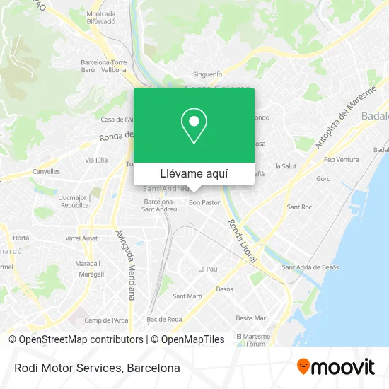 Mapa Rodi Motor Services