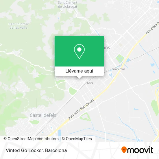Mapa Vinted Go Locker