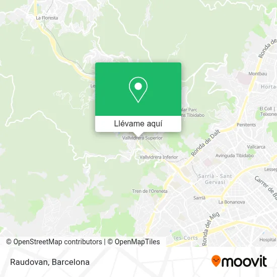 Mapa Raudovan