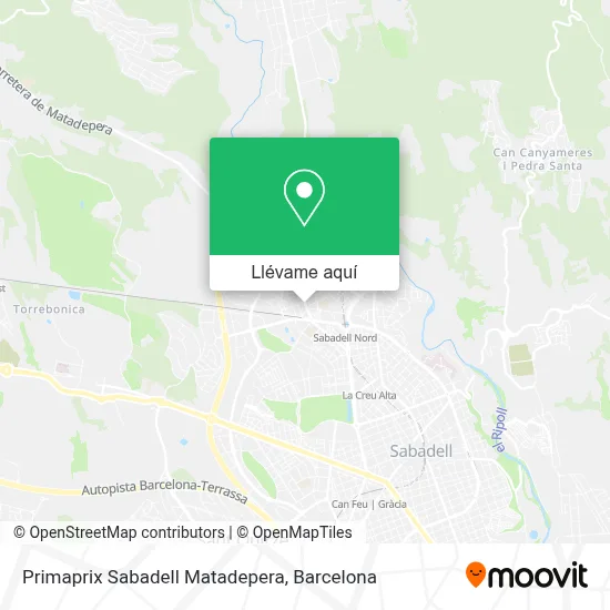 Mapa Primaprix Sabadell Matadepera