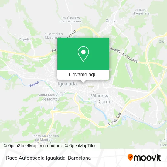 Mapa Racc Autoescola Igualada