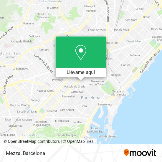 Mapa Mezza