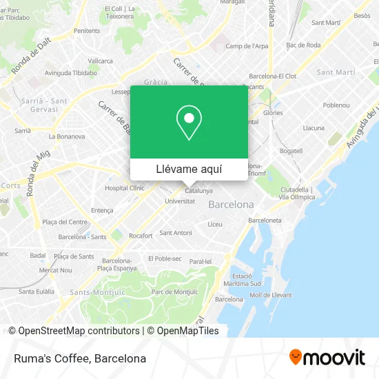 Mapa Ruma's Coffee