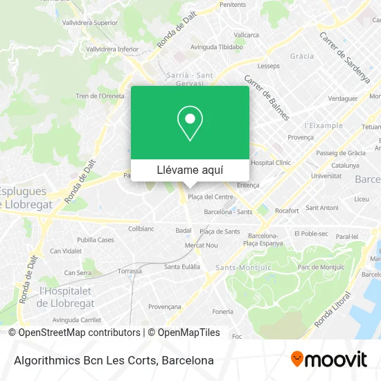 Mapa Algorithmics Bcn Les Corts
