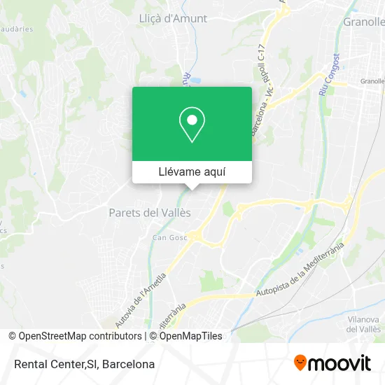 Mapa Rental Center,Sl