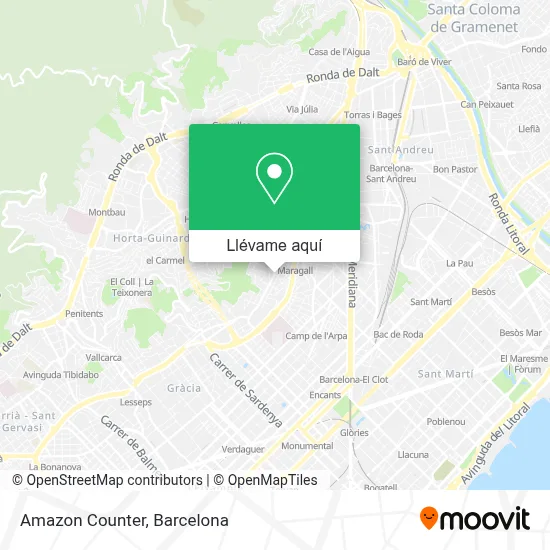 Mapa Amazon Counter