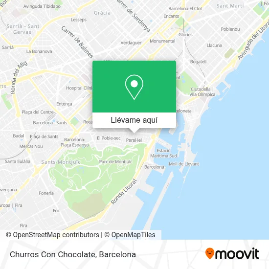 Mapa Churros Con Chocolate