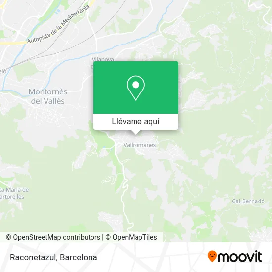 Mapa Raconetazul