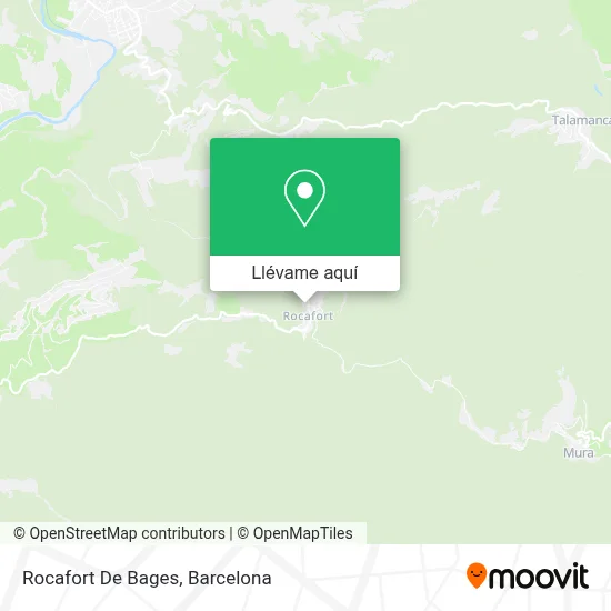 Mapa Rocafort De Bages