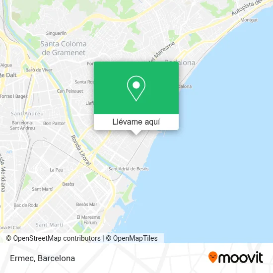 Mapa Ermec