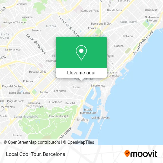 Mapa Local Cool Tour