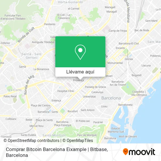 Mapa Comprar Bitcoin Barcelona Eixample | Bitbase
