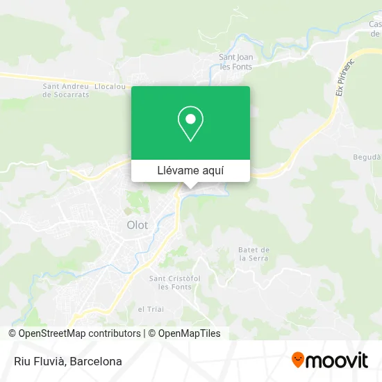 Mapa Riu Fluvià