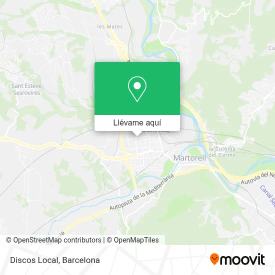 Mapa Discos Local