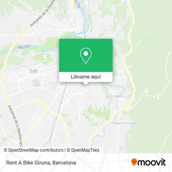 Mapa Rent A Bike Girona