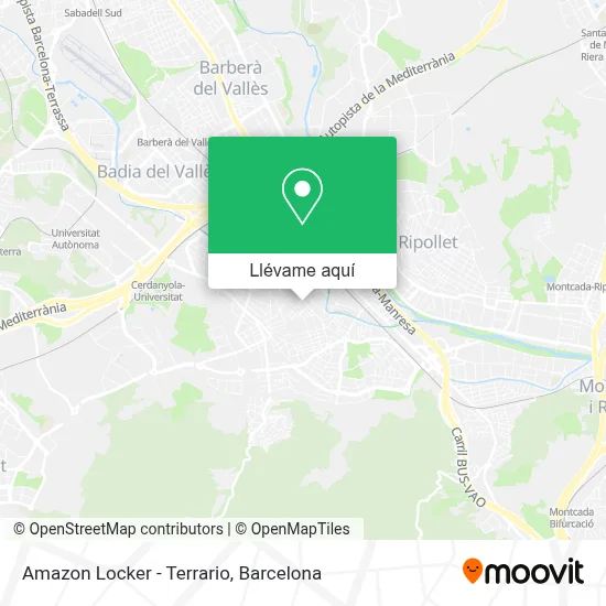 Mapa Amazon Locker - Terrario