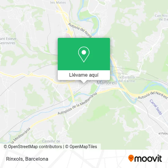 Mapa Rínxols