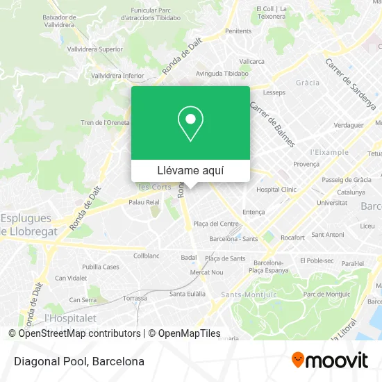 Mapa Diagonal Pool
