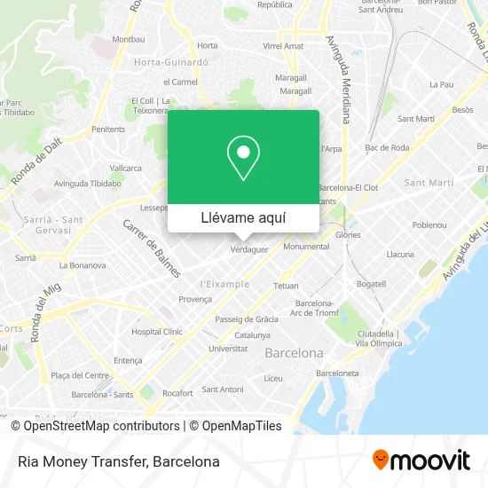 Mapa Ria Money Transfer