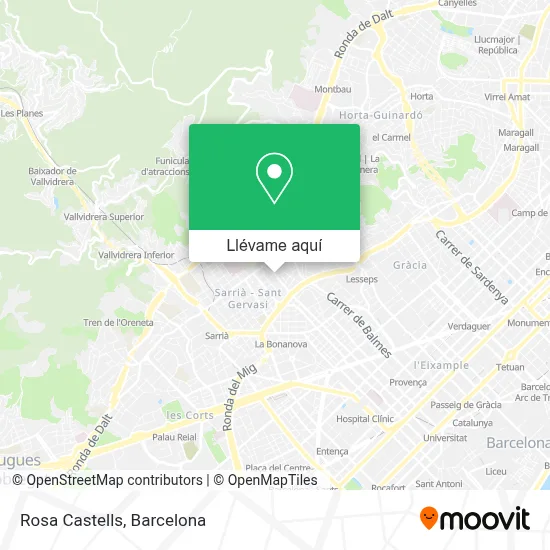 Mapa Rosa Castells