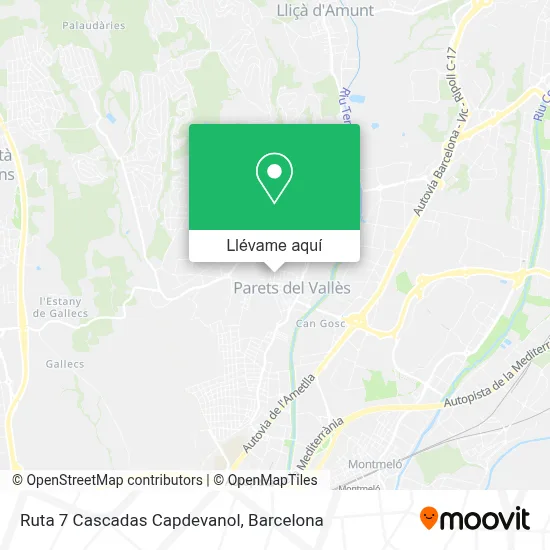 Mapa Ruta 7 Cascadas Capdevanol