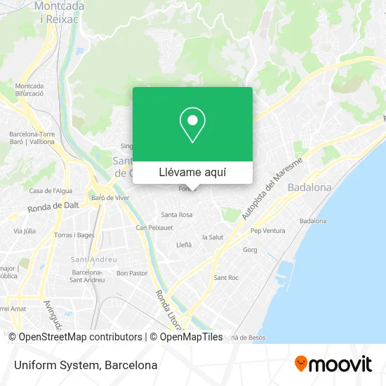 Mapa Uniform System
