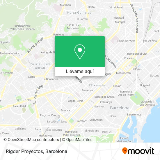 Mapa Rigder Proyectos