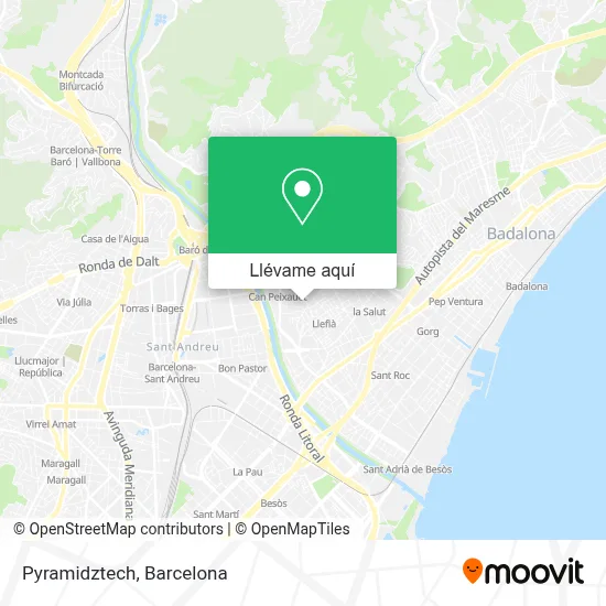 Mapa Pyramidztech