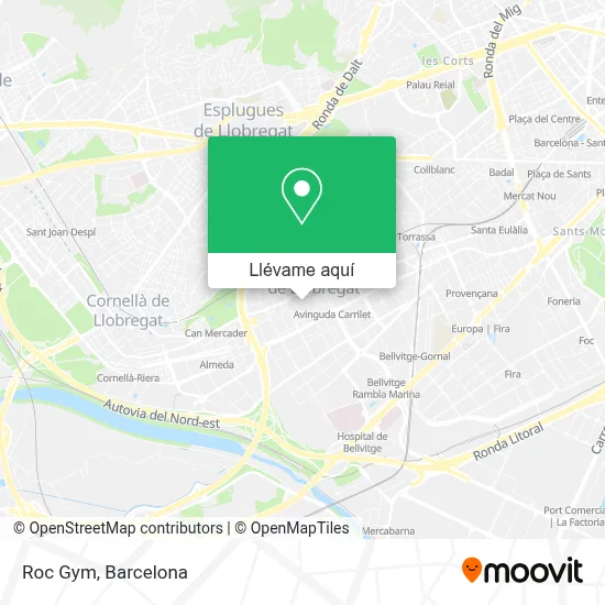 Mapa Roc Gym
