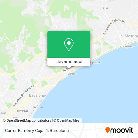 Mapa Carrer Ramón y Cajal 4