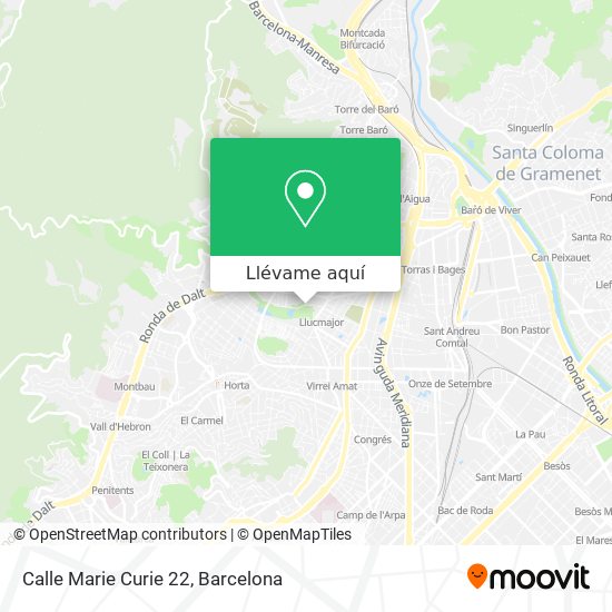 Mapa Calle Marie Curie 22