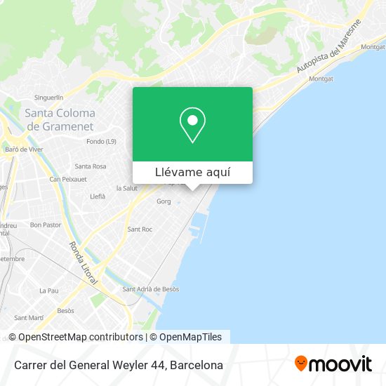 Mapa Carrer del General Weyler 44