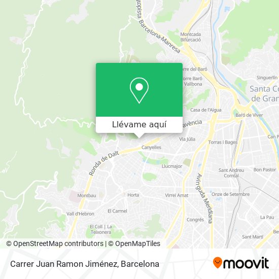 Mapa Carrer Juan Ramon Jiménez