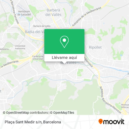 Mapa Plaça Sant Medir s/n