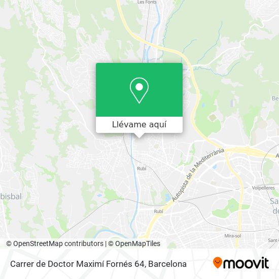 Mapa Carrer de Doctor Maximí Fornés 64
