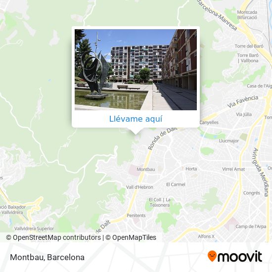 Mapa Montbau