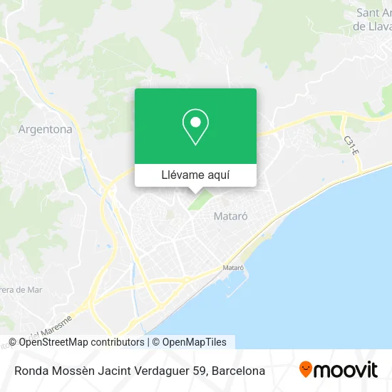 Mapa Ronda Mossèn Jacint Verdaguer 59