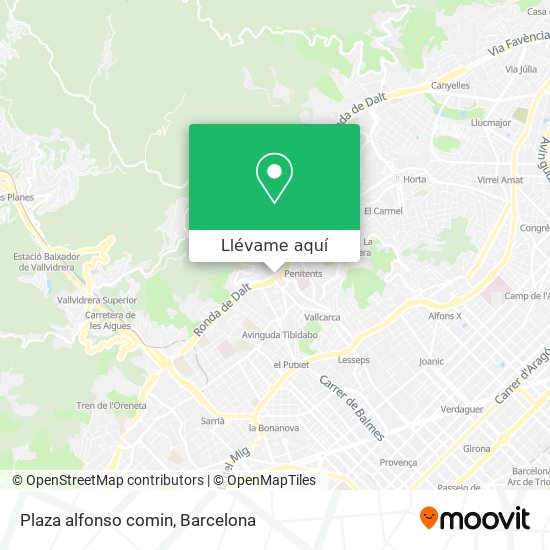 Mapa Plaza alfonso comin