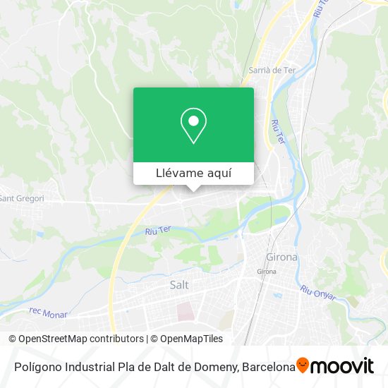 Mapa Polígono Industrial Pla de Dalt de Domeny