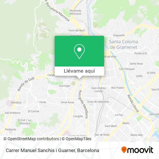 Mapa Carrer Manuel Sanchis i Guarner