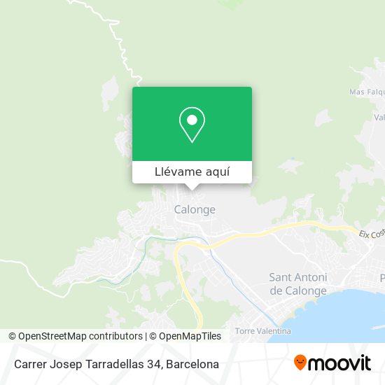 Mapa Carrer Josep Tarradellas 34