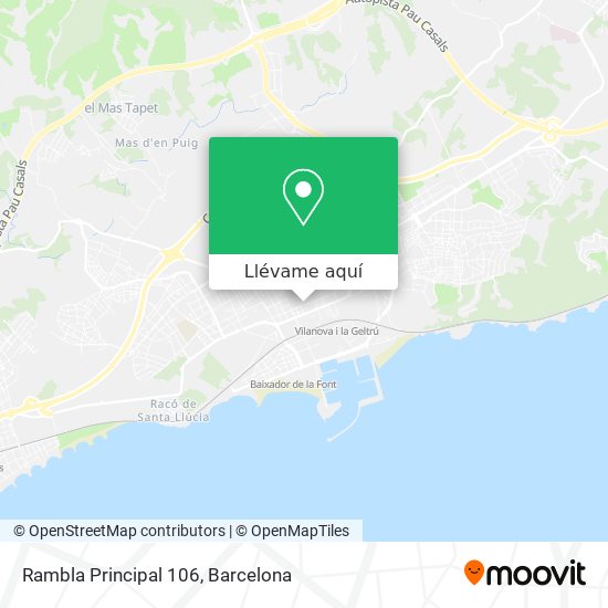 Mapa Rambla Principal 106