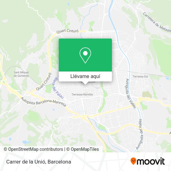 Mapa Carrer de la Unió
