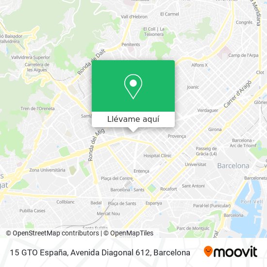 Mapa 15 GTO España, Avenida Diagonal 612