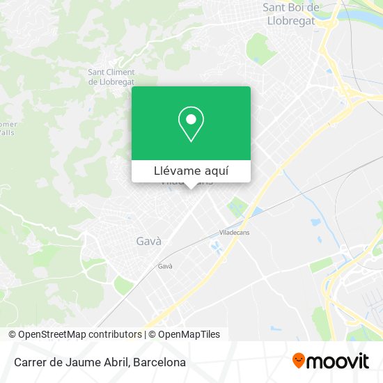 Mapa Carrer de Jaume Abril