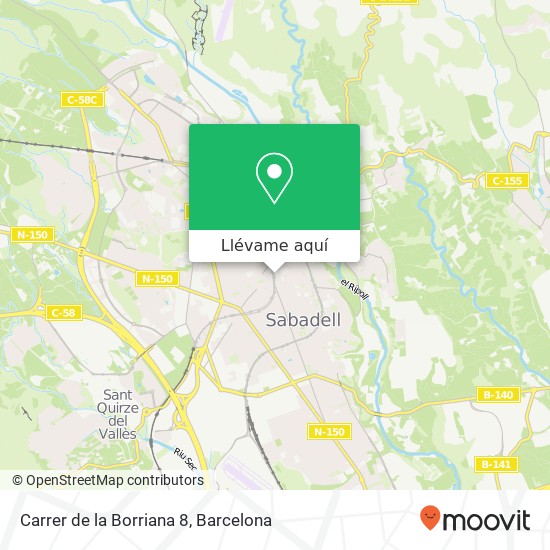 Mapa Carrer de la Borriana 8