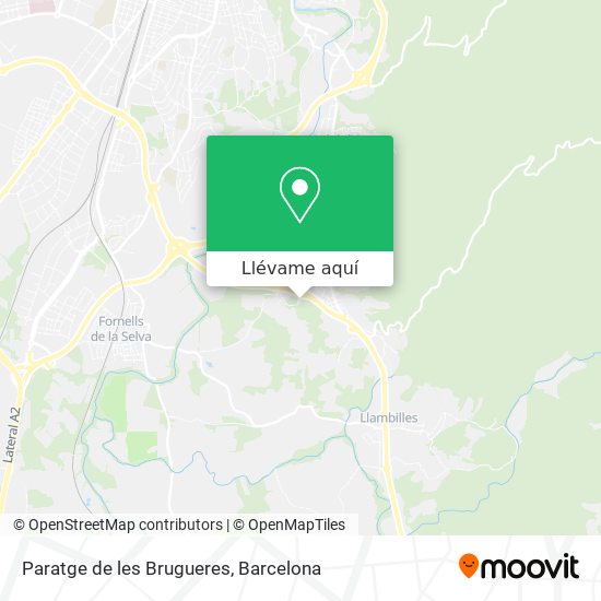 Mapa Paratge de les Brugueres