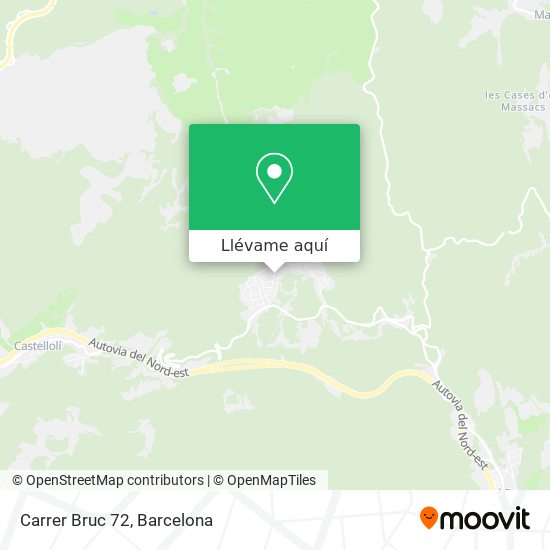 Mapa Carrer Bruc 72