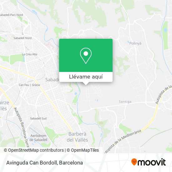 Mapa Avinguda Can Bordoll