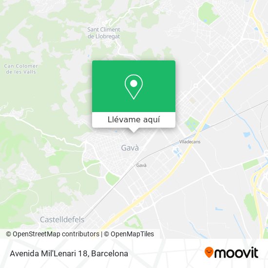 Mapa Avenida Mil'Lenari 18
